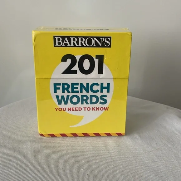 Barrons 201 French words & 291 French phrase flashcards and French dictionary - Picture 8 of 11